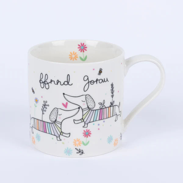 Mwg Tsieina - Ffrind Gorau | Fine Bone China Mug - Best Friend