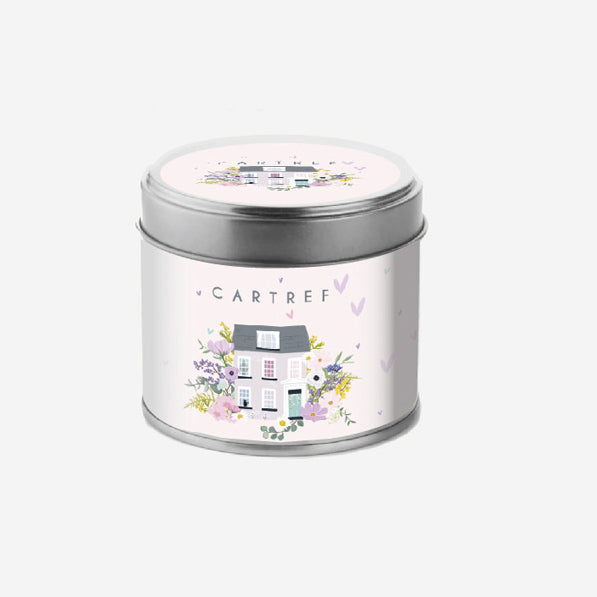 Cannwyll Bersawrus - Cartref | Fragranced Tin Candle - Home