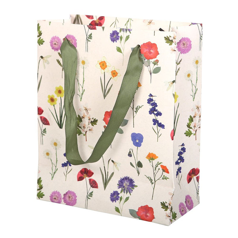Bag Anrheg Canolig - Blodau Gwyllt | Medium Gift Bag - Wildflower