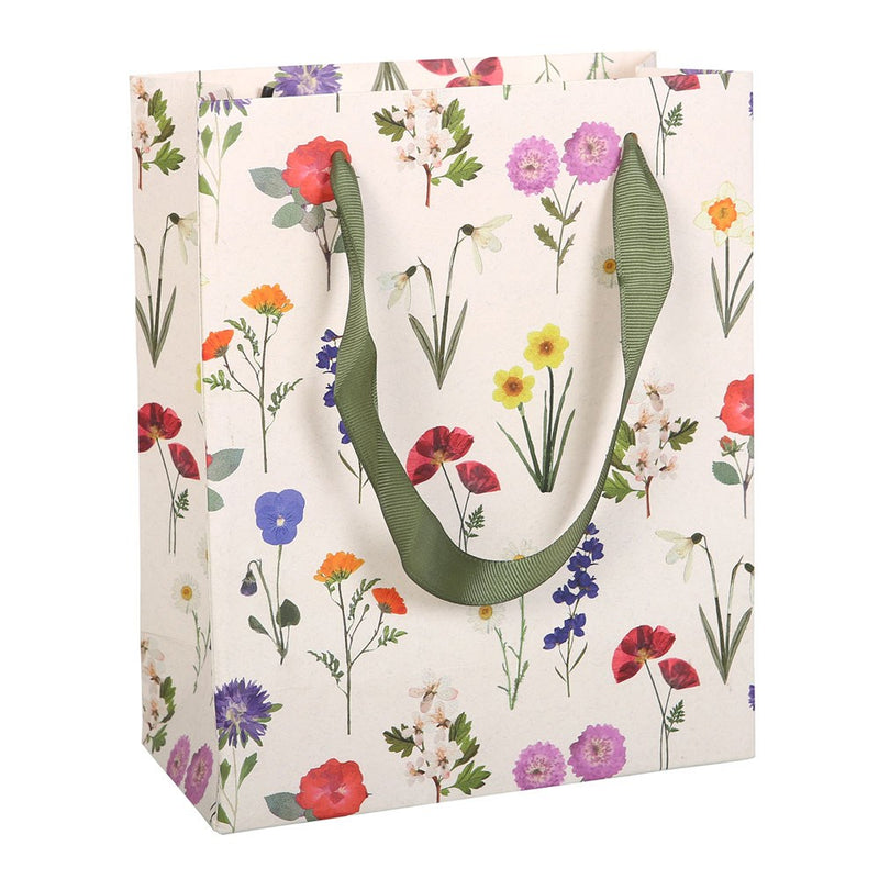 Bag Anrheg Canolig - Blodau Gwyllt | Medium Gift Bag - Wildflower