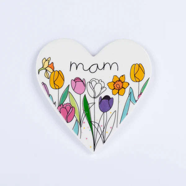 Mat Diod Serameg - Mam | Porcelain Coaster - Mam