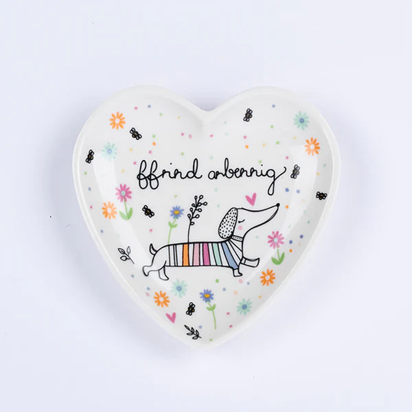 Desgyl Trysorau Serameg - Ffrind Arbennig | Ceramic Trinket Dish - Special Friend