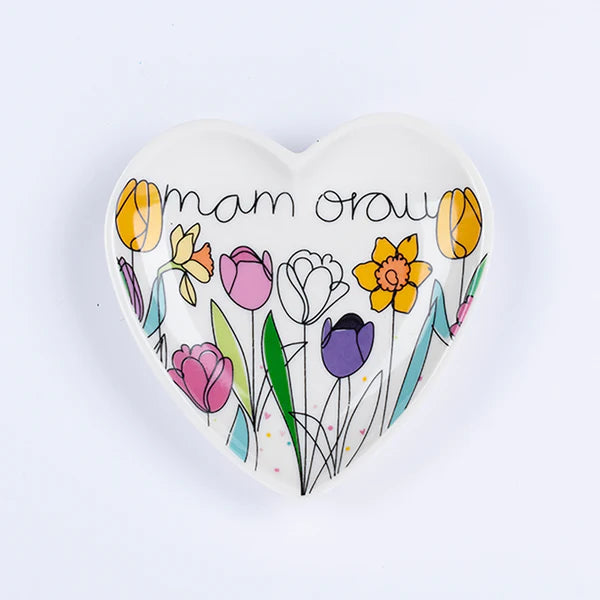 Desgyl Trysorau Serameg - Mam Orau | Ceramic Trinket Dish - Best Mum