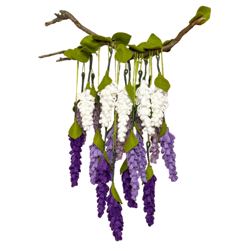 Pecyn Crefft Ffelt - Wisteria | Felt Flower Craft Kit - Wisteria
