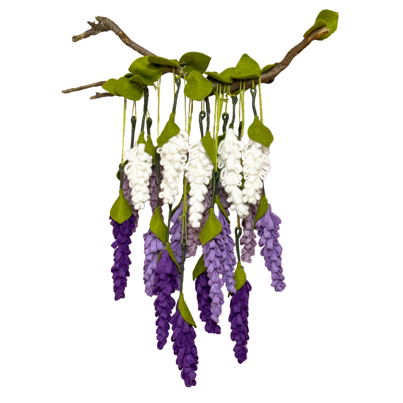 Pecyn Crefft Ffelt - Wisteria | Felt Flower Craft Kit - Wisteria