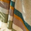 Carthen Wlân Cymreig - Streip Daearol | Welsh Wool Blanket - Alaska Earth Stripe