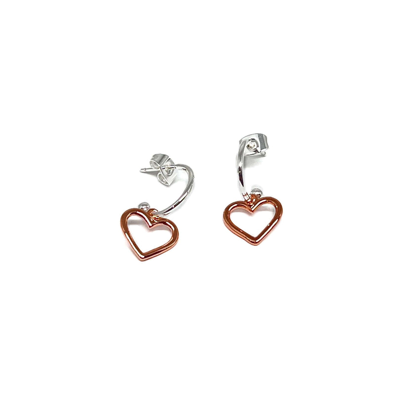 Clustdlysau Alex - Aur Coch | Alex Earrings - Rose Gold