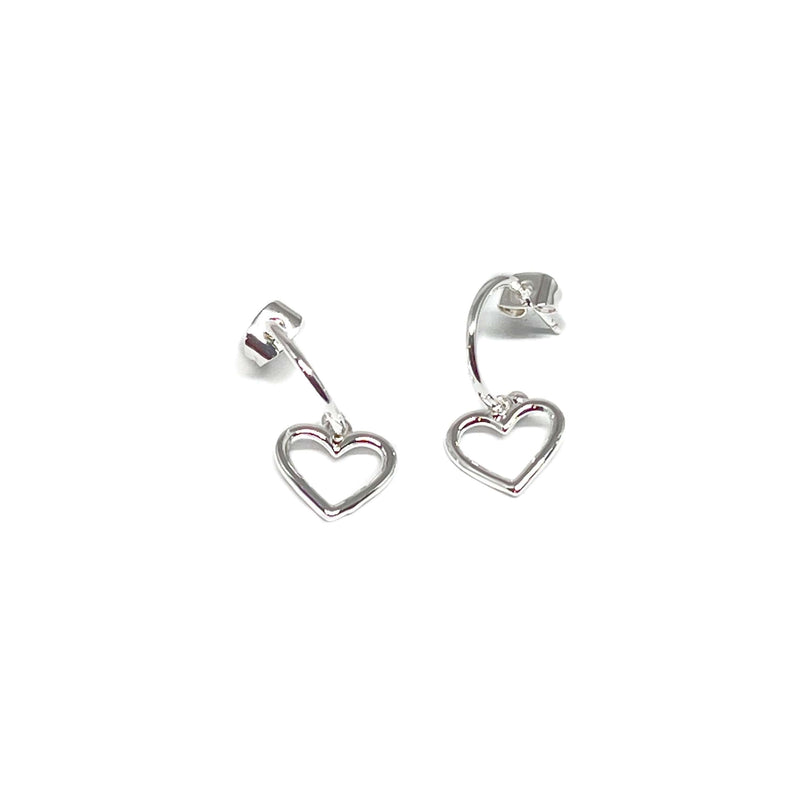 Clustdlysau Alex - Arian | Alex Earrings - Silver