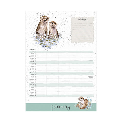 Cynllunydd Teulu 2026 | Wrendale 2026 Family Planner - The Country Set