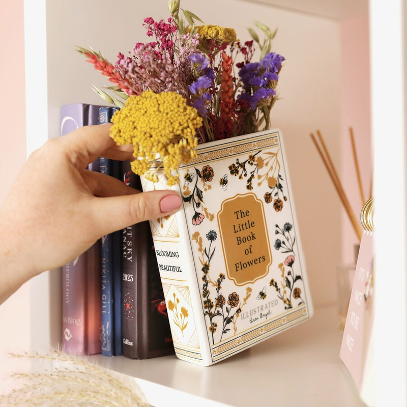 Fâs Siap Llyfr | Book Shaped Vase - Little Book of Flowers