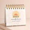 Siart Fflip Ymwybyddiaeth Ofalgar | Daily Mindfulness Desktop Flip Chart