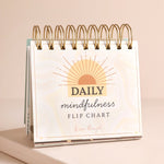 Siart Fflip Ymwybyddiaeth Ofalgar | Daily Mindfulness Desktop Flip Chart