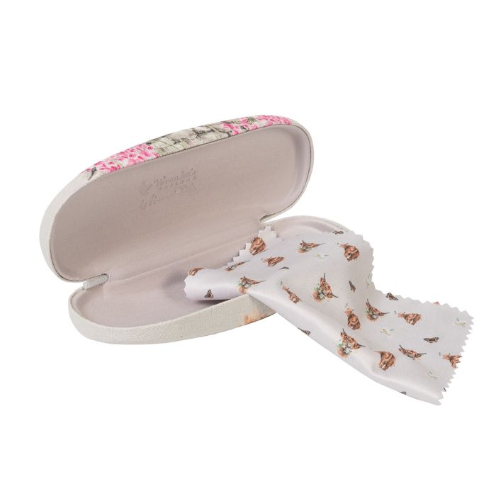 Cas Sbectol Wrendale | Wrendale Glasses Case - Just for Moo