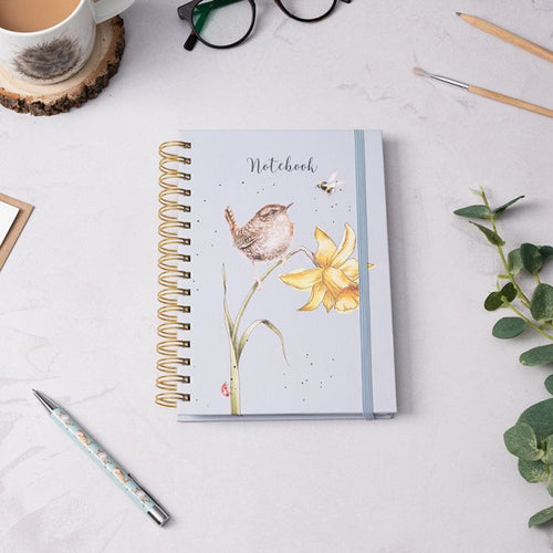 Llyfr Nodiadau A5 | Wrendale A5 Wren Notebook - The Birds and the Bees
