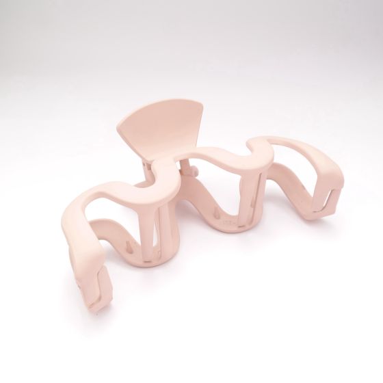 Clip Gwallt Crafanc M | Large M Claw Hair Clip - Dusky Pink