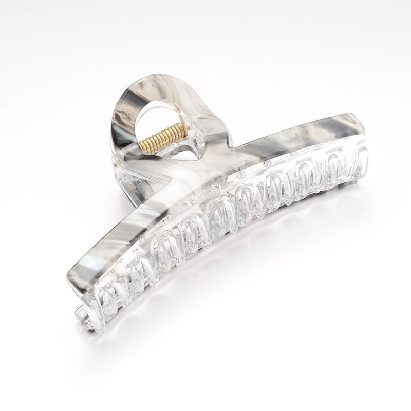 Clip Gwallt Crafanc | Claw Hair Clip - Grey Marble