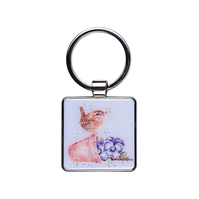 Cylch Goriadau Wrendale | Wrendale Keyring - 'Pottering About' Wren