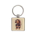 Cylch Goriadau Wrendale | Wrendale Keyring - 'Little One' Dachshund