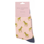 Sanau - Jiraff | Miss Sparrow Socks - Little Giraffe Dusky Pink