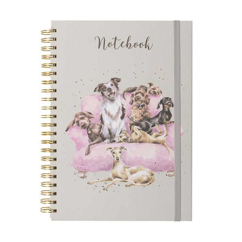 Llyfr Nodiadau A4 | Wrendale A4 Dogs Notebook - Movie Night