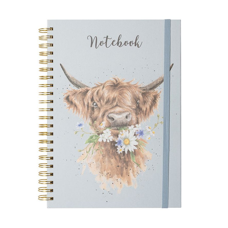 Llyfr Nodiadau A4 | Wrendale A4 Cow Notebook - Daisy Coo
