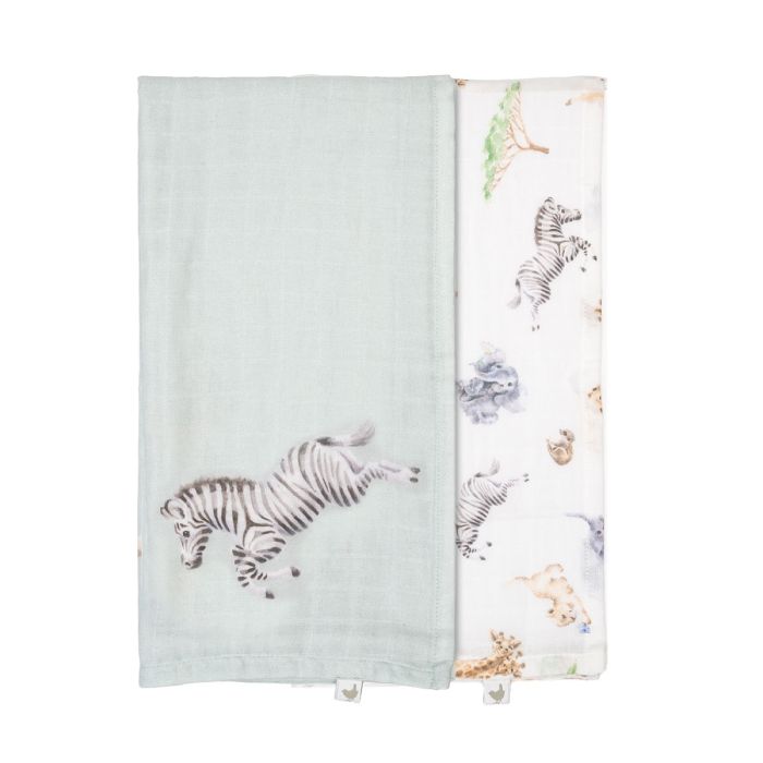 Set Anrheg Wrendale - Muslin | Wrendale Muslin Gift Set - Little Savannah