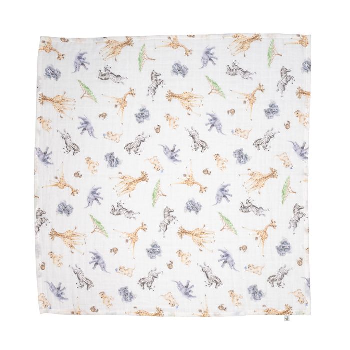 Set Anrheg Wrendale - Muslin | Wrendale Muslin Gift Set - Little Savannah