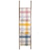 Blanced Penglin / Ysgwyddau Gwlân Cymreig - Glas | Welsh Wool Knee / Shoulder Throw - Meadow Check Ink