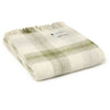Carthen Wlân Cymreig - Melyn | Welsh Wool Blanket - Meadow Check Olive