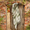 Carthen Wlân Cymreig - Melyn | Welsh Wool Blanket - Meadow Check Olive