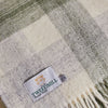 Carthen Wlân Cymreig - Melyn | Welsh Wool Blanket - Meadow Check Olive
