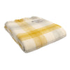 Carthen Wlân Cymreig - Melyn | Welsh Wool Blanket - Meadow Check, Yellow