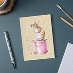 Llyfr Nodiadau Wrendale A6 - Llygoden | Wrendale A6 Notebook - 'Sew it Begins' Mouse
