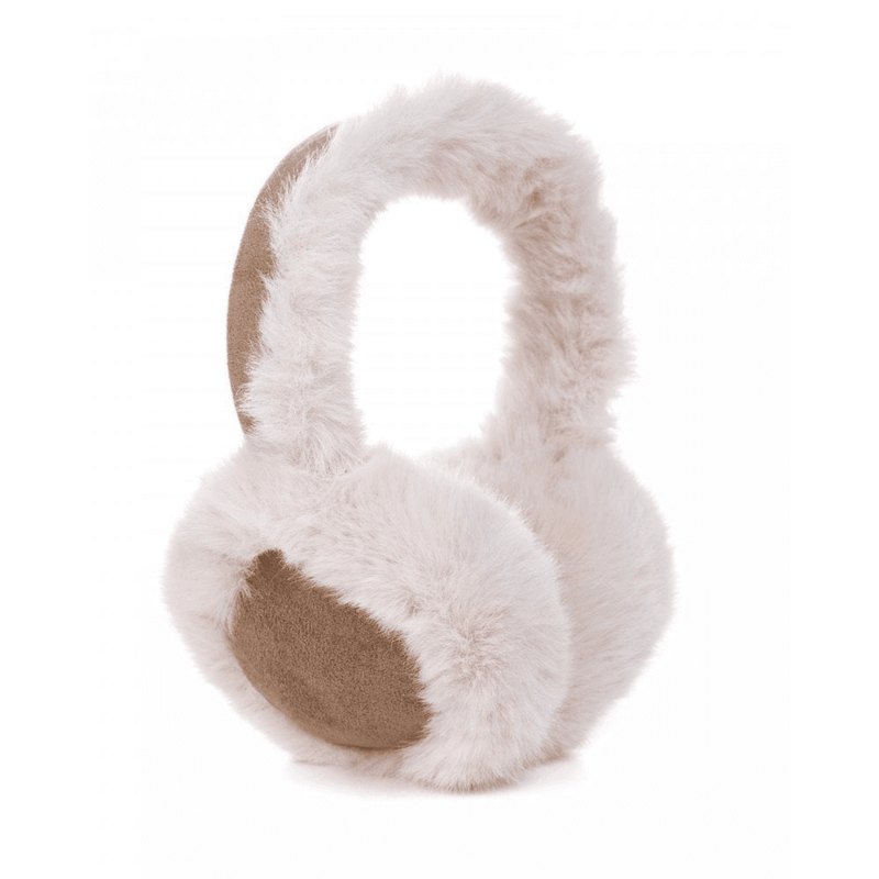 Cynheswyr Clustiau Fflwff | Fluffy Earwarmers - Cappuccino