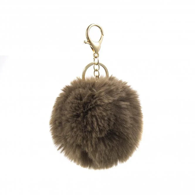 Modrwy Goriadau Fflwff | Fluffy Keyring - Latte