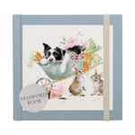 Llyfr Cyfrineiriau Wrendale | Wrendale Password Book - 'Sleeping on the Job'.