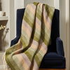 Blanced Penglin / Ysgwyddau Gwlân Cymreig - | Welsh Wool Shoulder / Knee Blanket -  Botanical Stripe