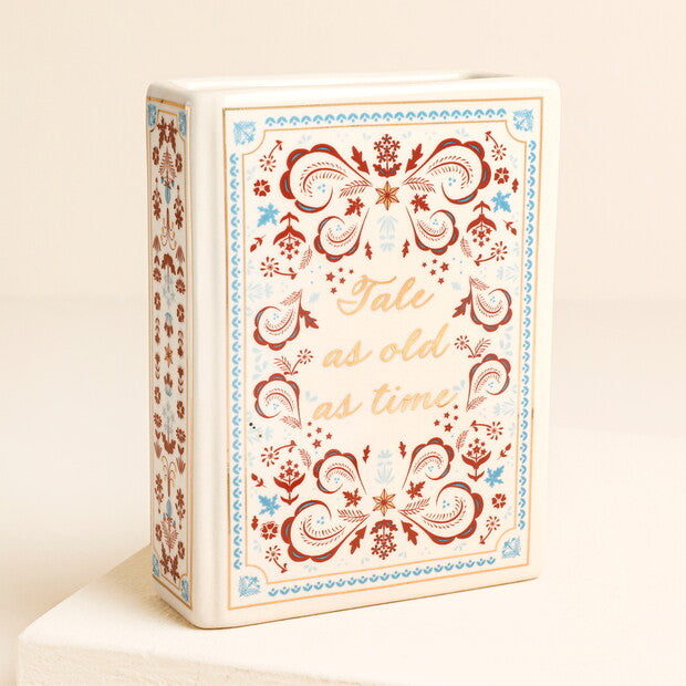 Fâs Siap Llyfr | Book Shaped Vase - Tale as Old as Time
