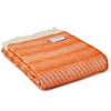 Carthen Wlân Cymreig - Pwmpen | Welsh Wool Blanket - Twist, Pumpkin