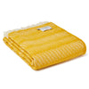 Carthen Wlân Cymreig - Melyn | Welsh Wool Blanket - Twist, Yellow.