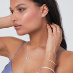 Cadwen Arian | Silver Necklace - Cubic Zirconia Teardrop
