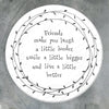 Mat Diod Porslen | Porcelain Coaster - Friends Make You Laugh