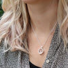 Cadwen Coeden Aur Coch a Crisialau | Rose Gold Tree and Crystals Necklace