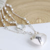 Cadwen Crisial a Chalon | Layered Crystal and Heart Necklace
