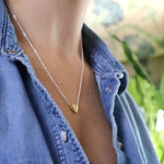 Cadwen Calon Fach Aur |  Gold Heart Necklace