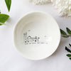 Desgyl Borslen | East of India Porcelain Dish - Home is Where the Heart is