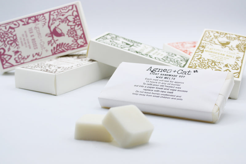 Toddwyr Cwyr Soi | Agnes & Cat Soy Wax Melts - Tea & Roses