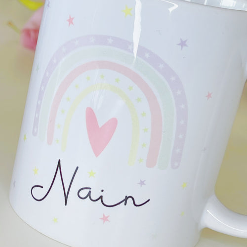 Mwg Nain Enfys | Rainbow Nain Mug