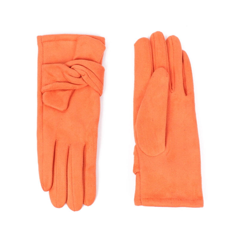 Menig Cwlwm Zelly - Oren | Zelly Tied Gloves - Orange