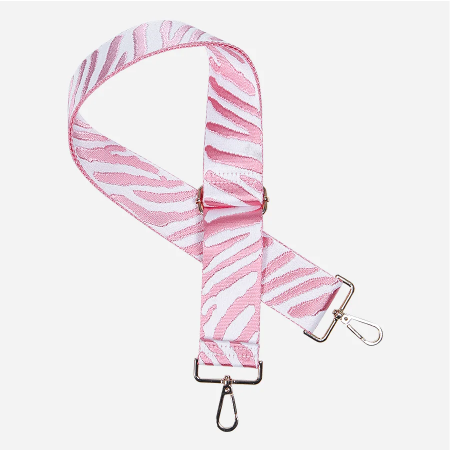 Strap Bag | Camera Bag Strap - Pink & White Zebra